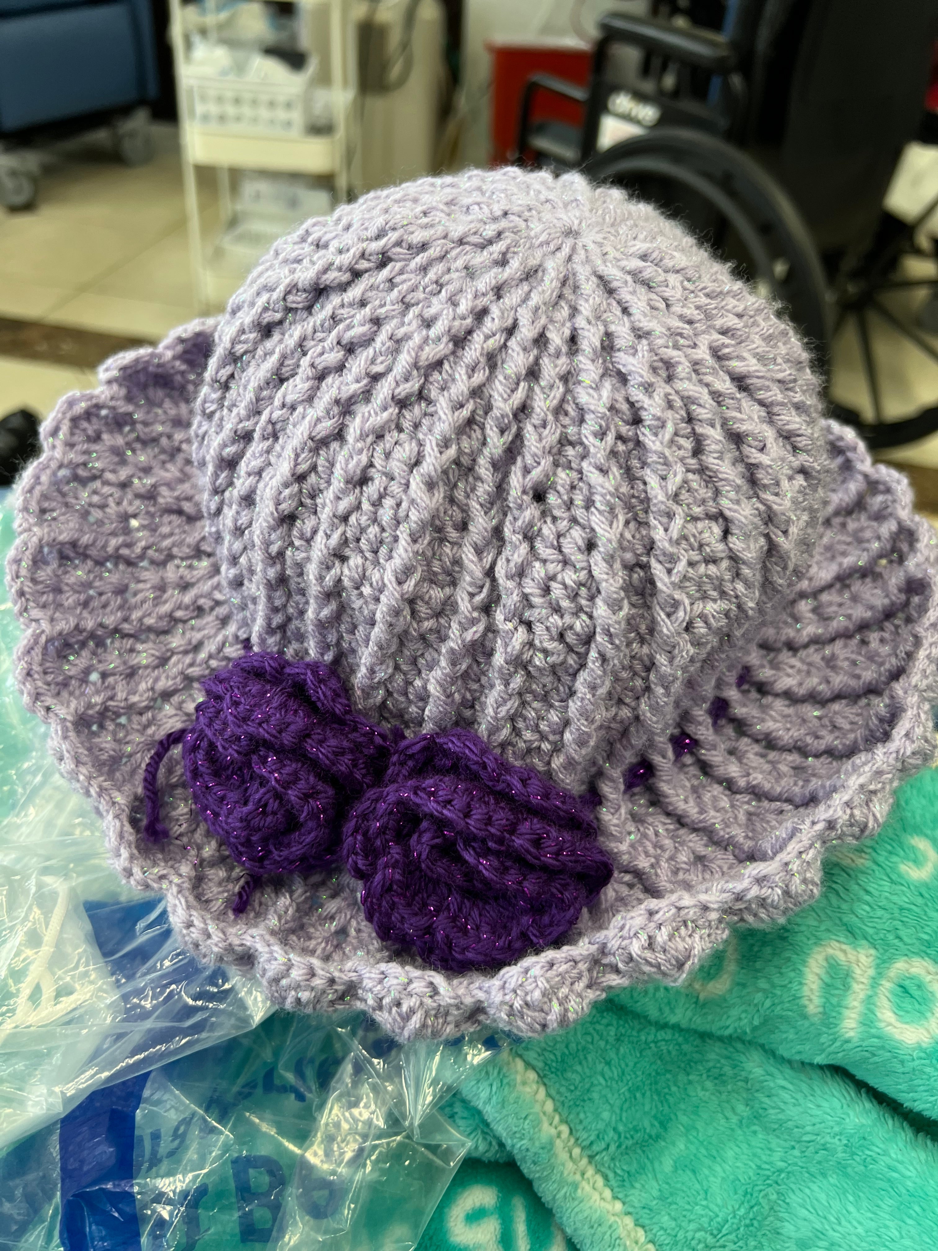 Tulip Hat with flower