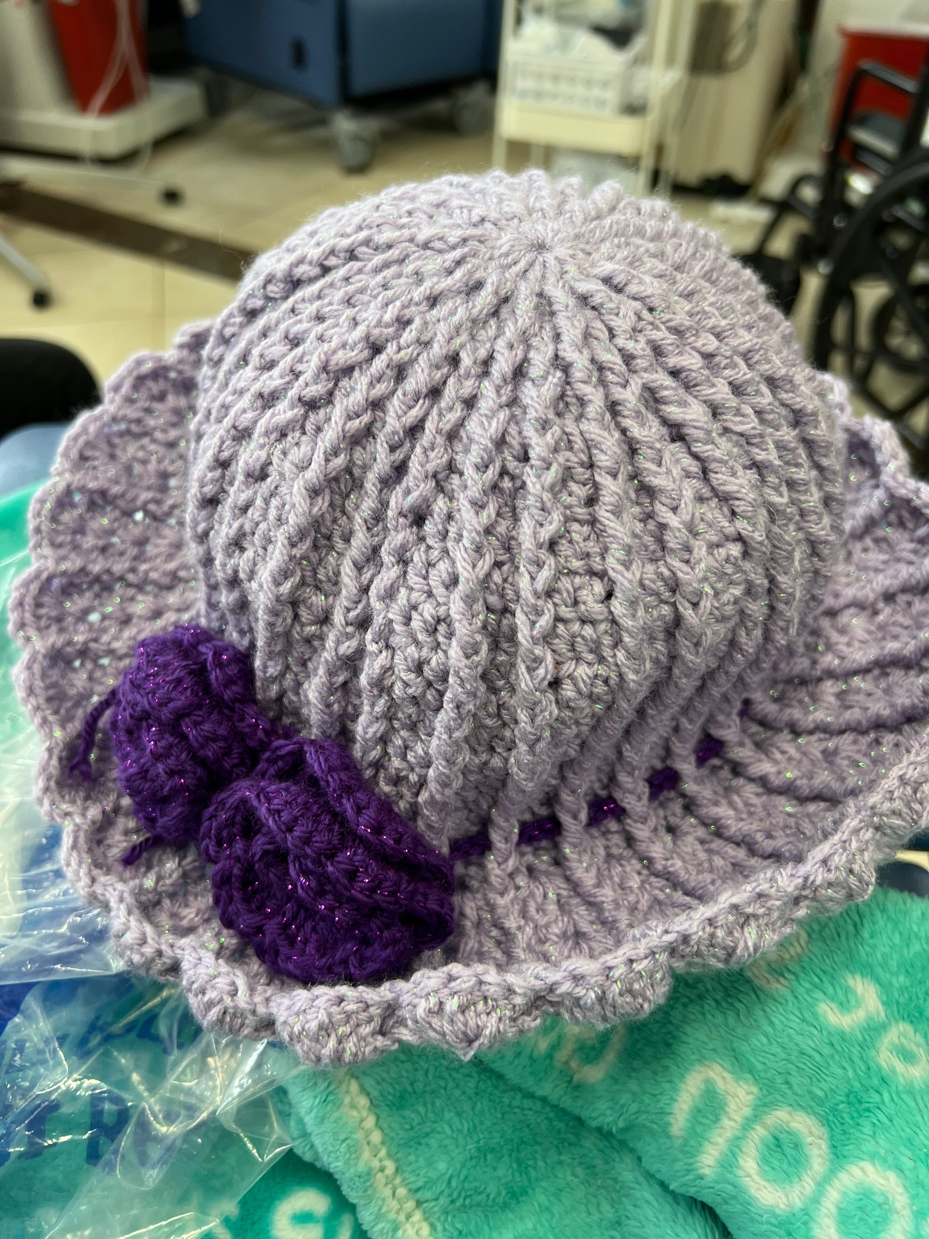 Tulip Hat with flower