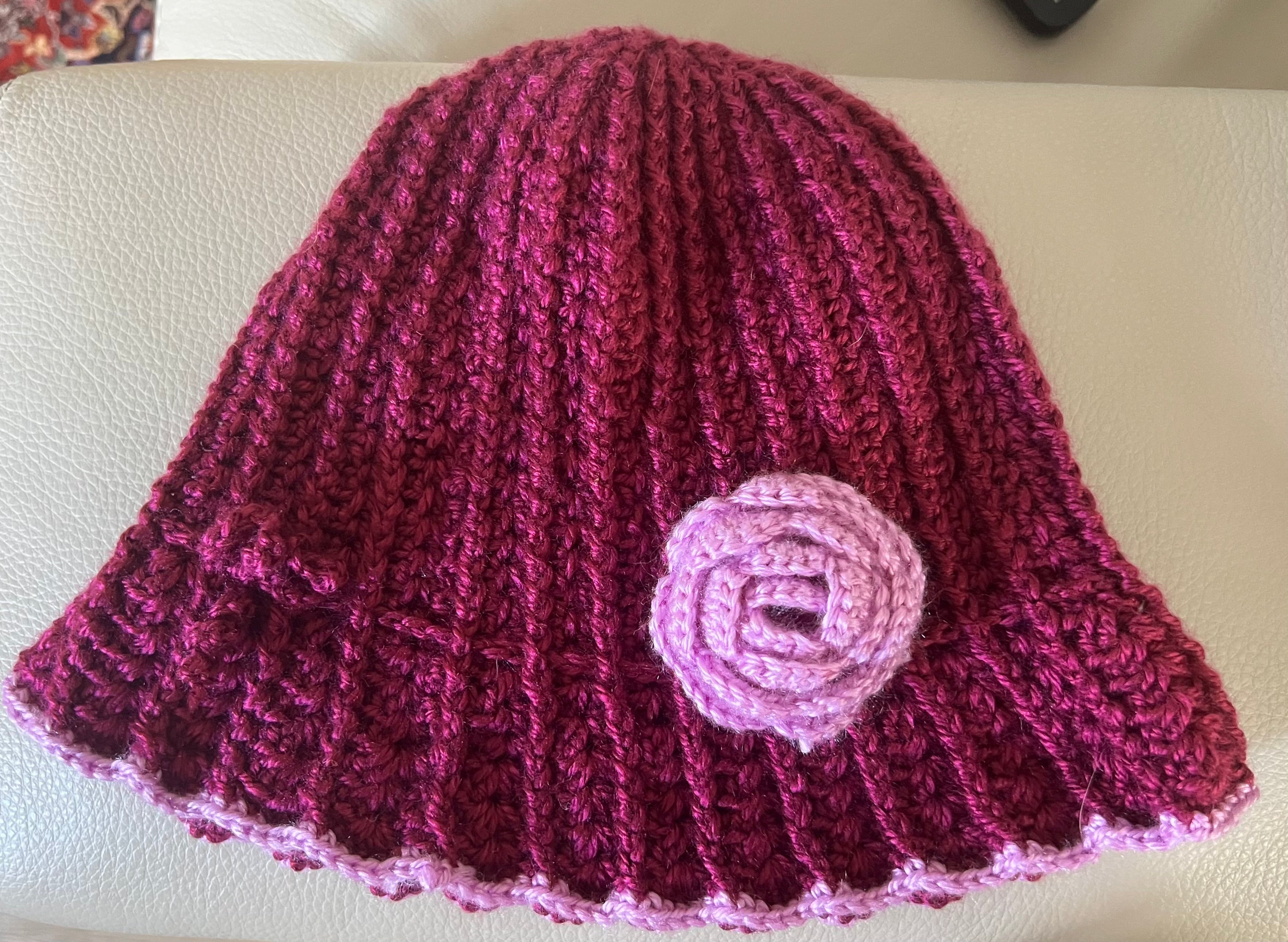 Tulip Hat with flower